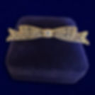 5c. Filgree Bow Pin/Pendant with Diamond