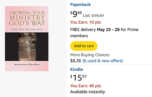 Gtowing Your Ministry God's Way, Book