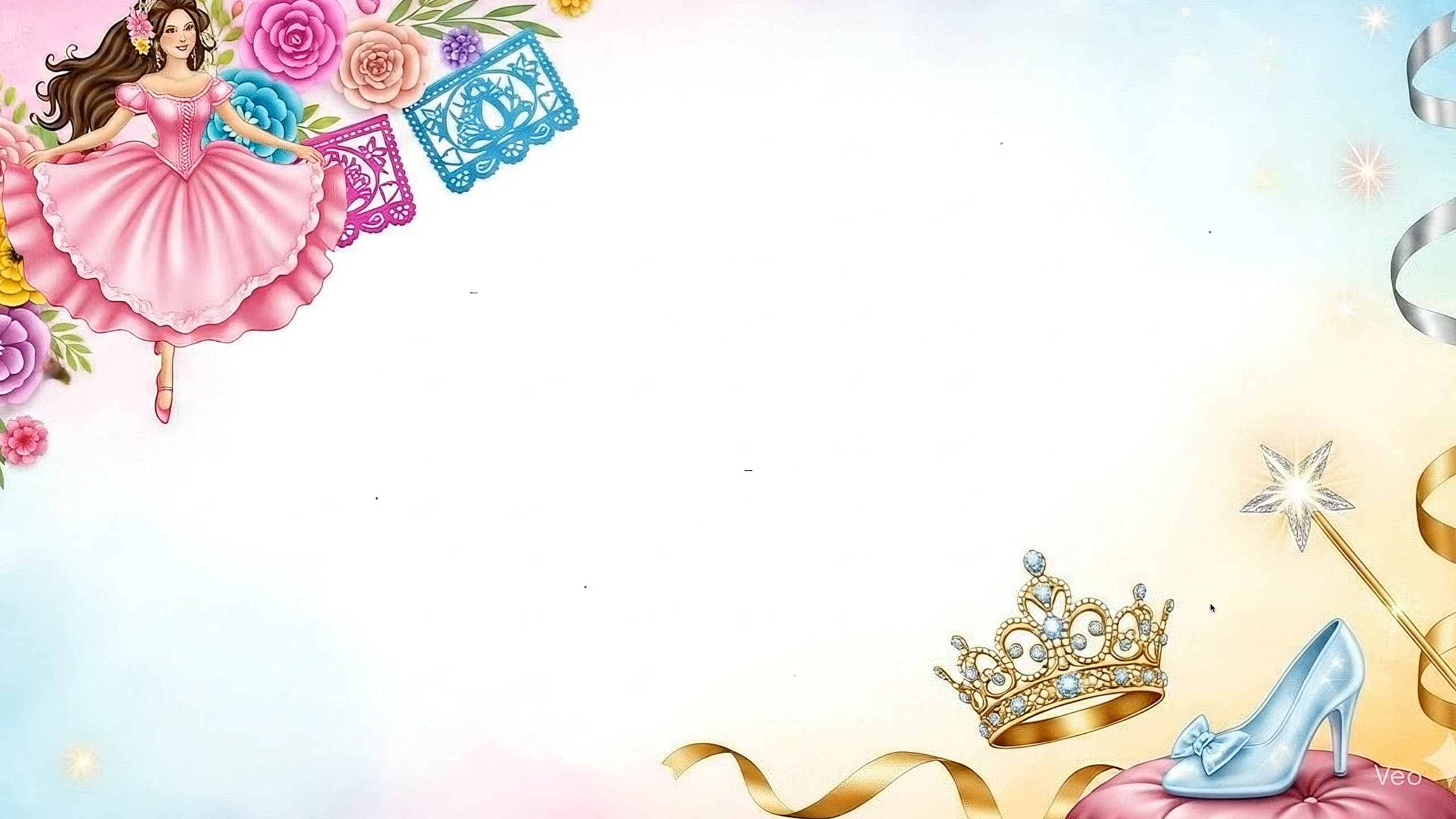 Animated XV Video Frame – Romantic Pastel Watercolor Style