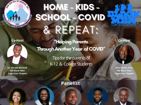 100 Black Men Cape Fear Home Kids School COVID & Repeat Virtual Event