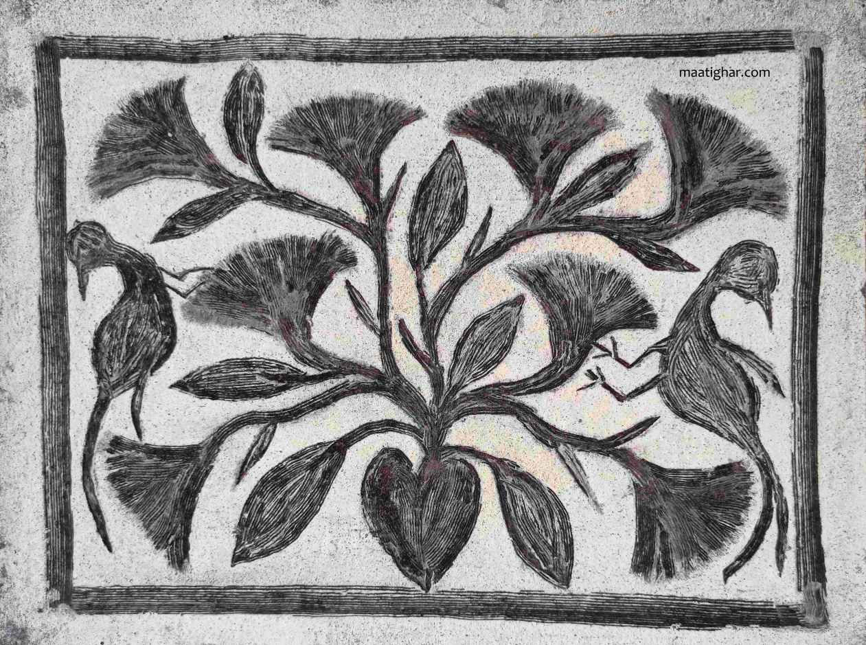 Khovar Painting of Jharkhand by Maati Ghar