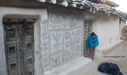 Khovar Painting on house wall