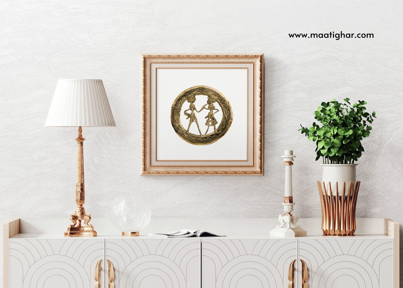 Dhokra art frame of Jharkhand