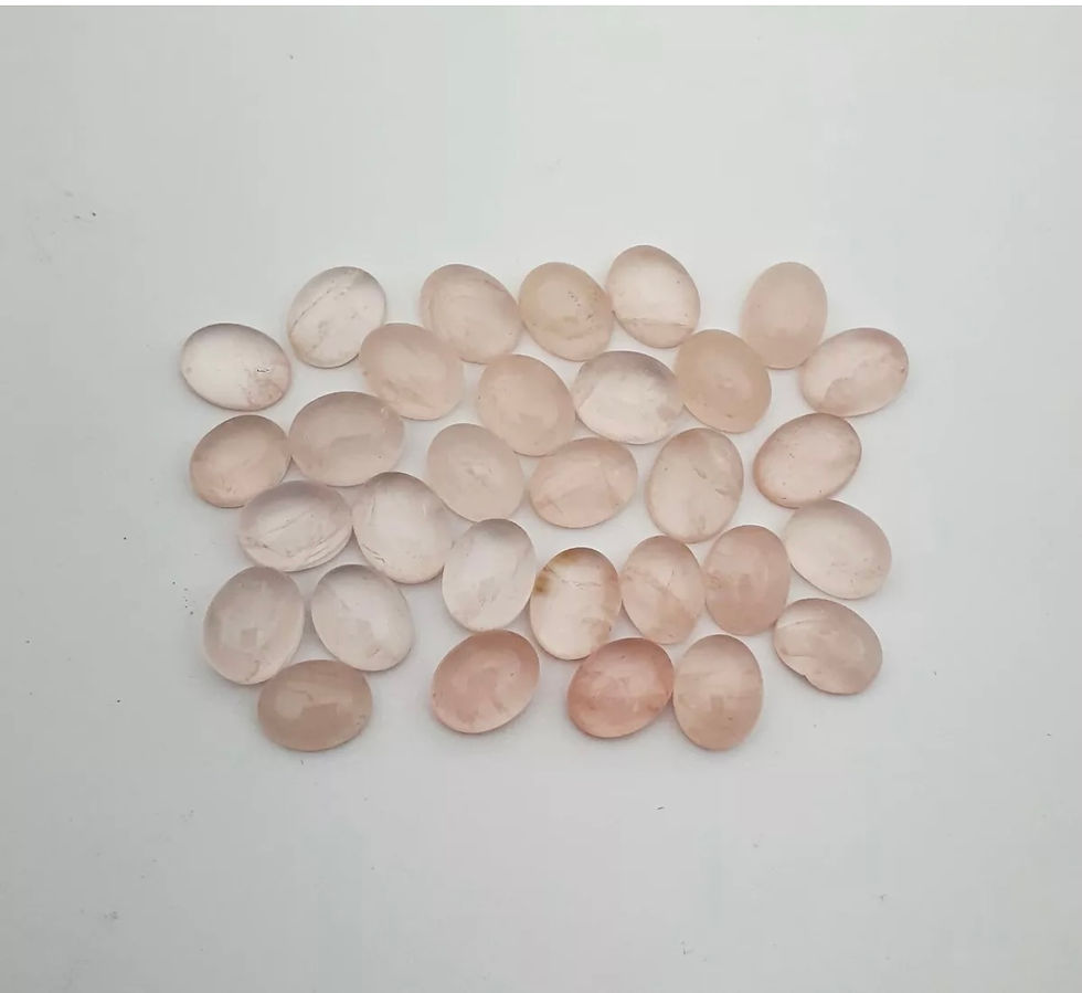 Quartz rose naturel ovale 2 carats