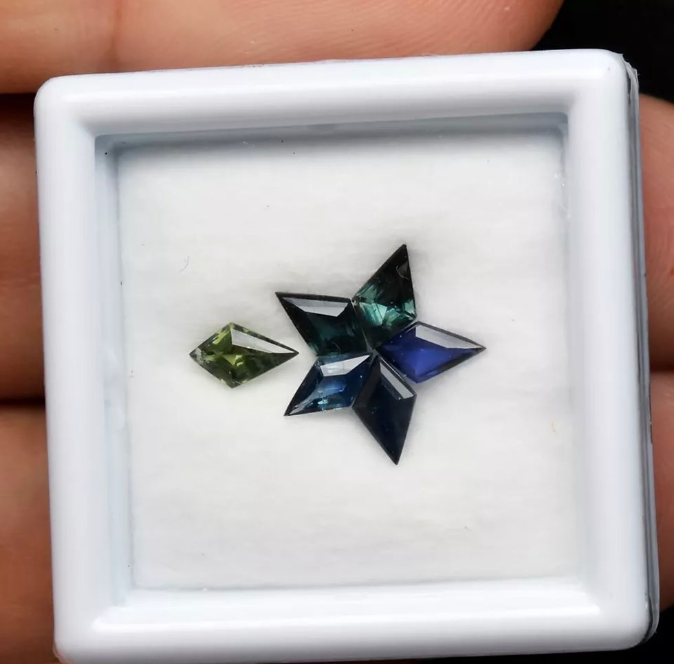 Lot de 6 Saphirs d'Australie 1.16 carat