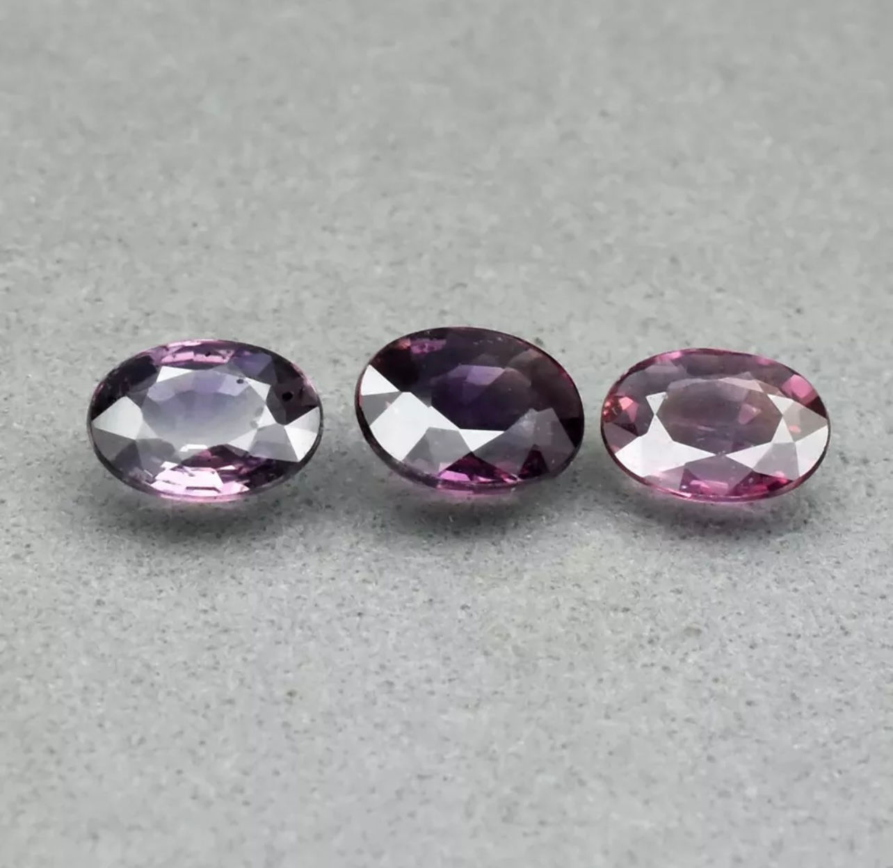 Lot de 3 Saphirs de Madagascar 1.48 carat