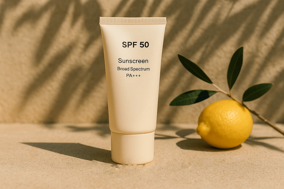 Scrub σε πέτρα με φύλλα και φυσικά στοιχεία.