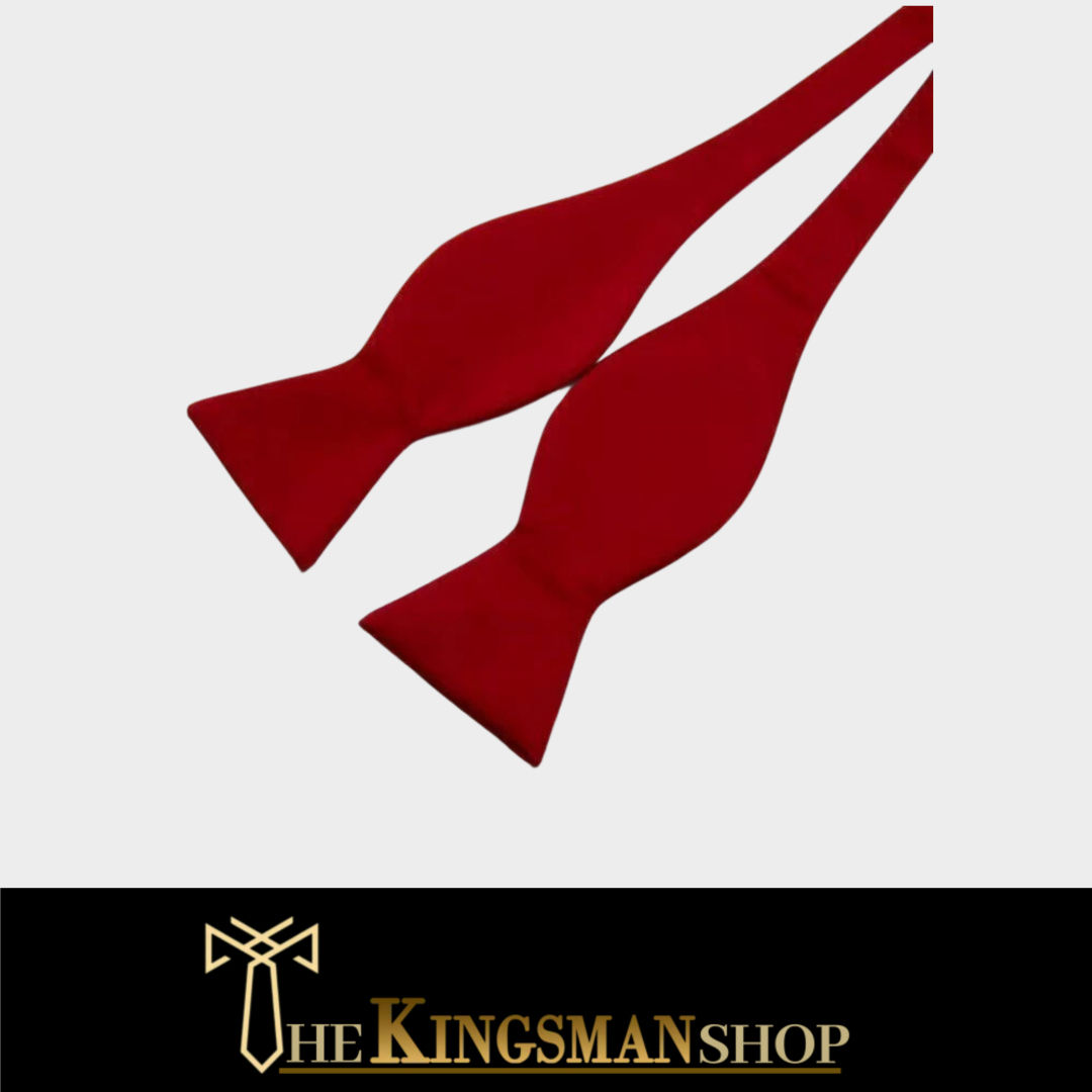 Red Self Tie Bowtie KC50919
