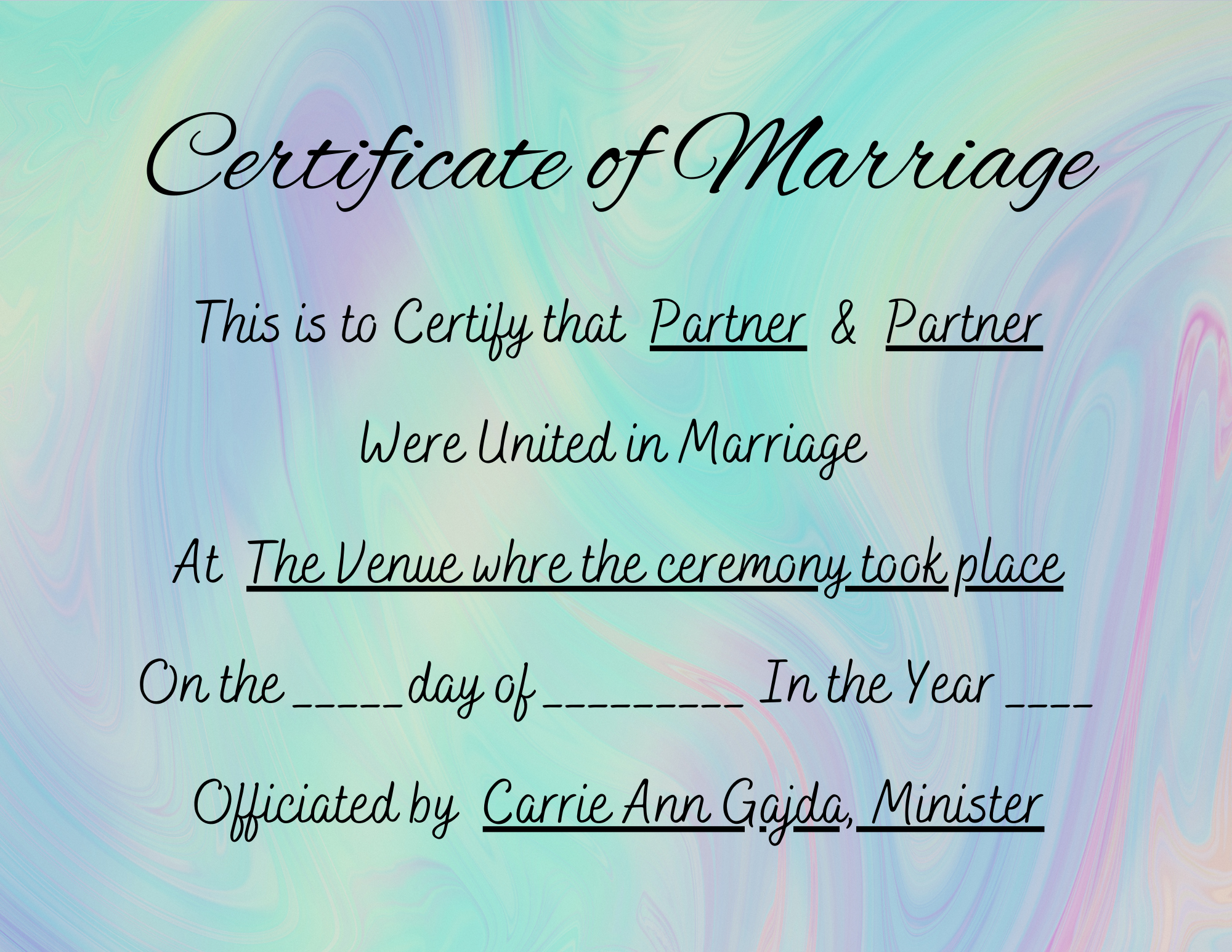Marriage Certificate #24