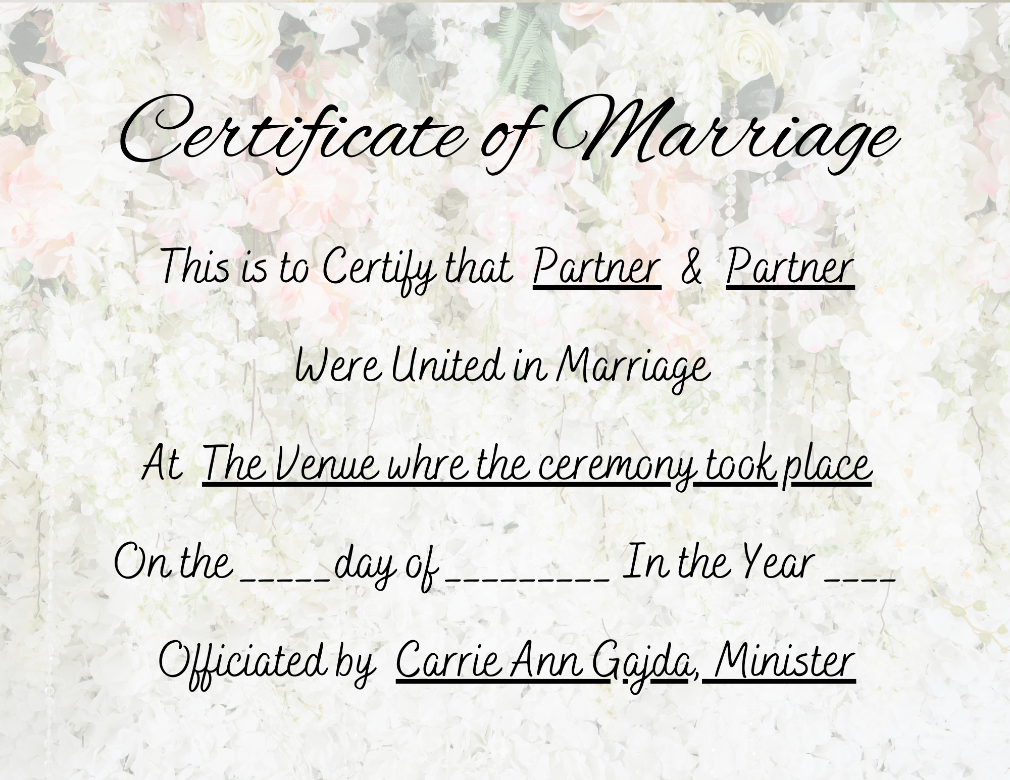 Marriage Certificate #33