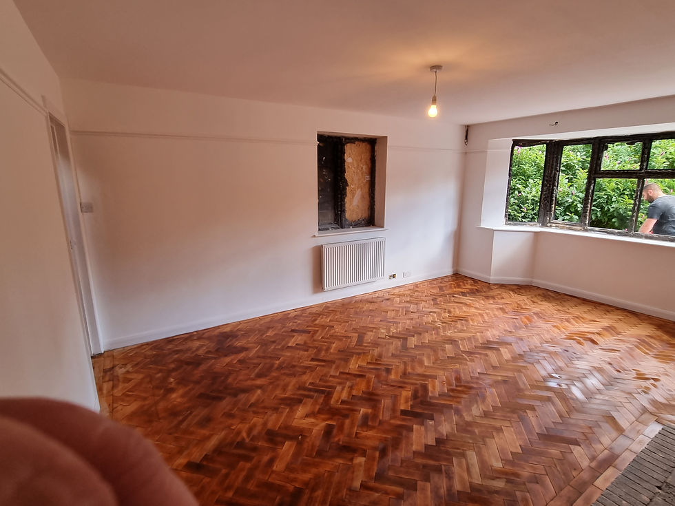 AFTER fire damaged home refurb