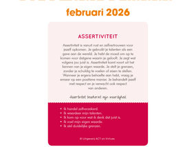 Assertiviteit: deugd van de maand februari 2026