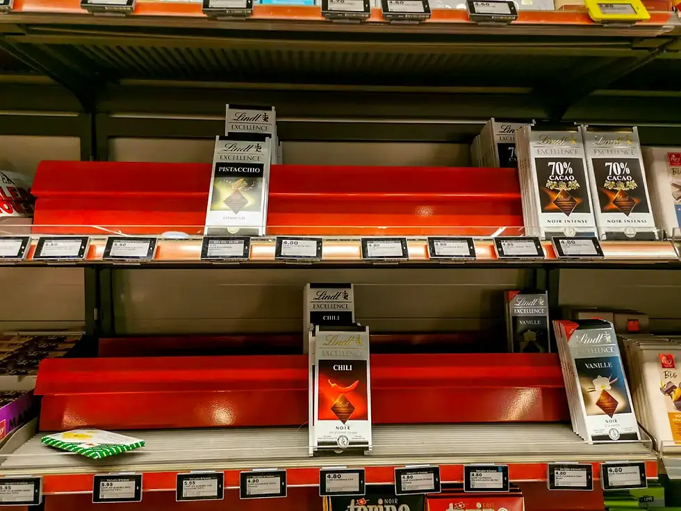 Шоколад Lindt начал исчезать с полок Migros