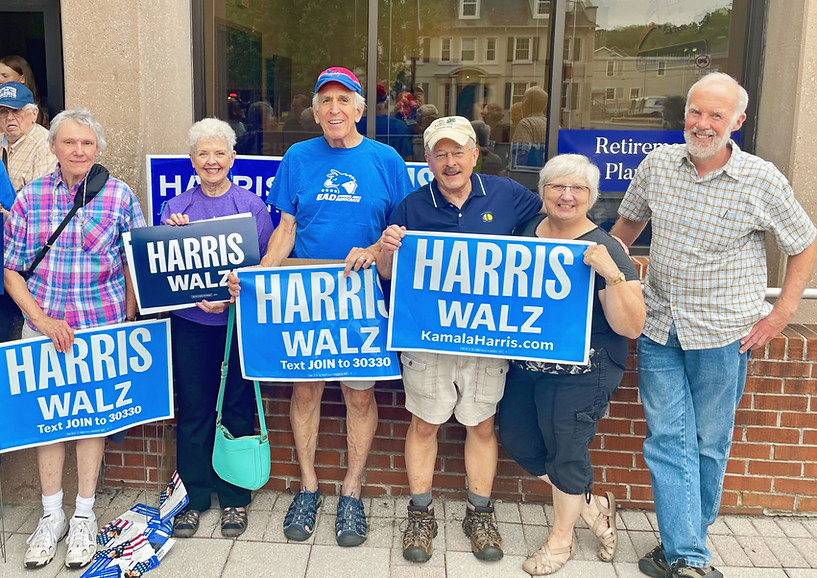 Ephrata Democrats at the Harris HQ in Ephrata