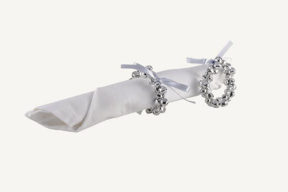 Thumbnail: Silver Bell Napkin rings - Set of 4