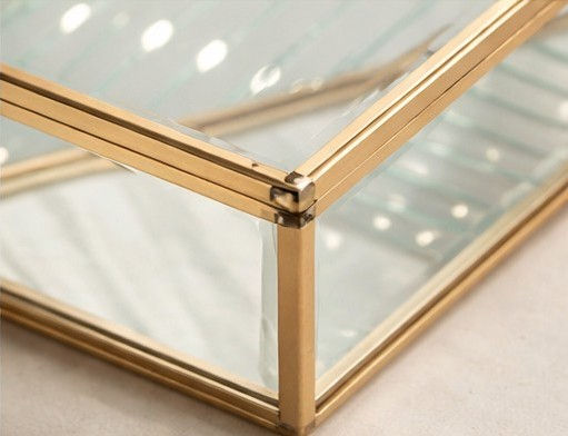 Miniatura: Guarda-joias para Vidro Dourado - Envelope