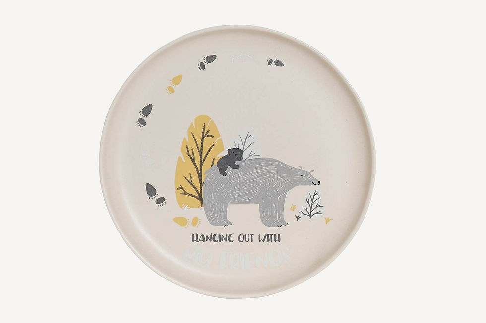 Miniatura: Conjunto infantil de 5 novos conjuntos de jantar em porcelana "New bone"