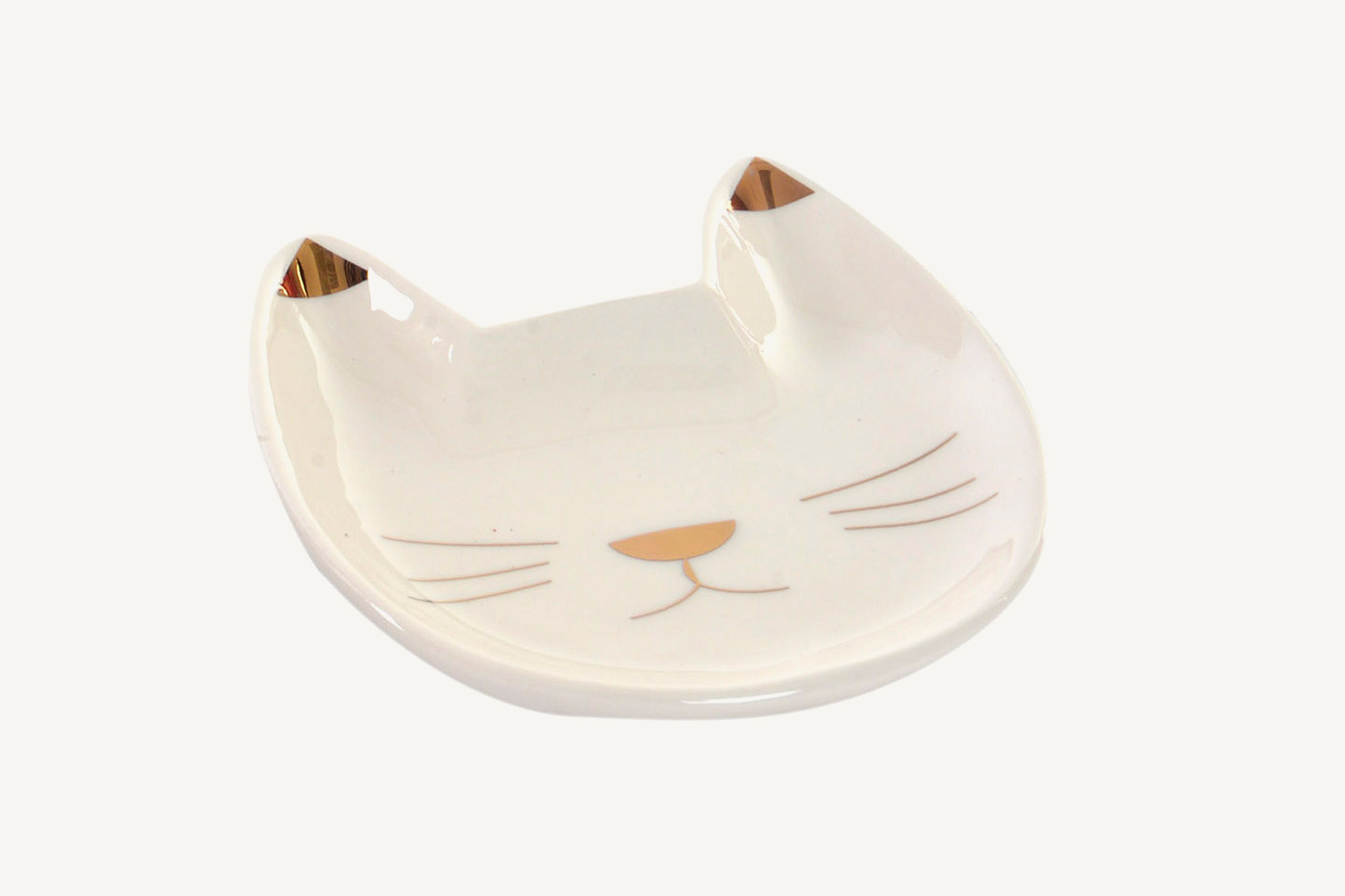 Bandeja para jóias em dolomita - Gato branco