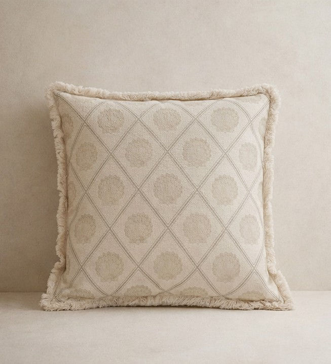 Decorative Cushion (45x45) - Shell Trellis - Beige