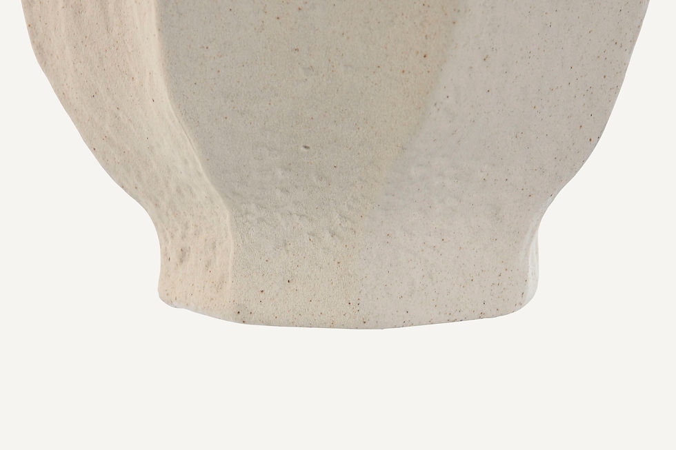 Thumbnail: Close-up of sandy textured finish on neutral vase
