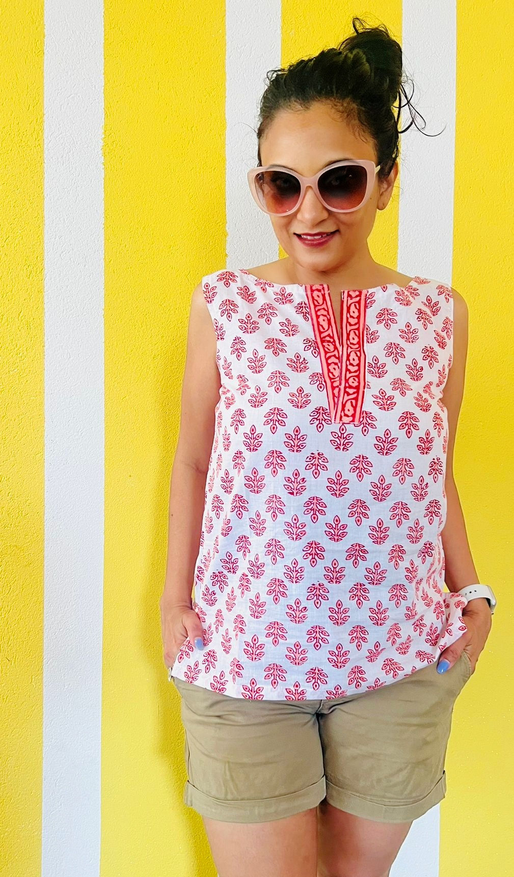 TO-02 Block Print Top