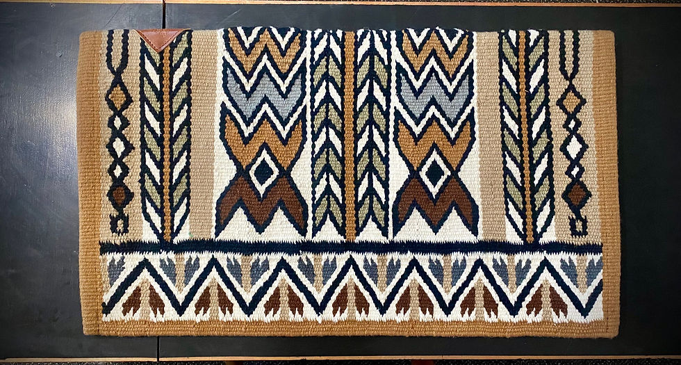 Wool Saddle Blanket Kickin’ Dust, Buckskin The Wildflower Ranch