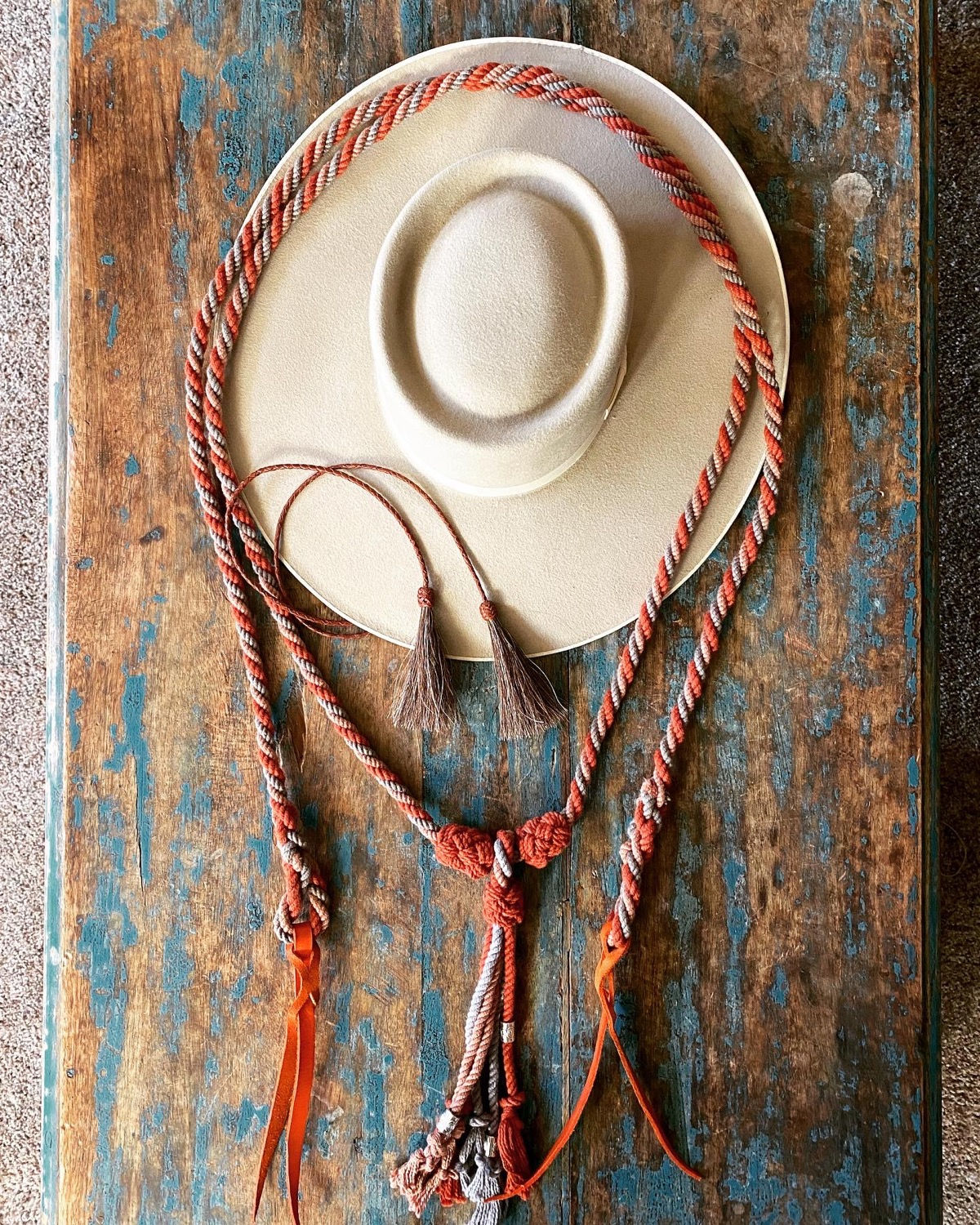 Adjustable Cordeo (Neck Rope)~ Beaded 