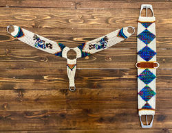 mohair breast collar and cinch