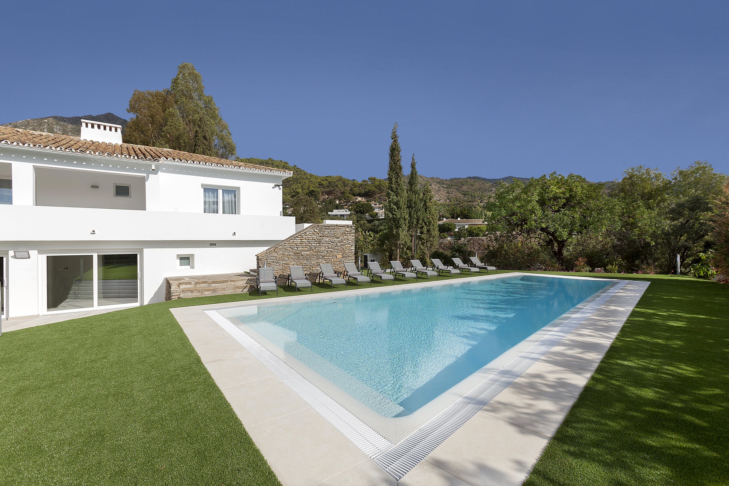 A private villa on the Marbella coast