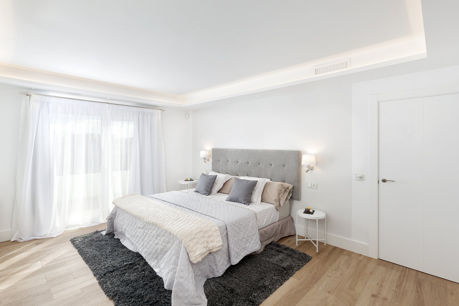 A bedroom in the Marbella villa