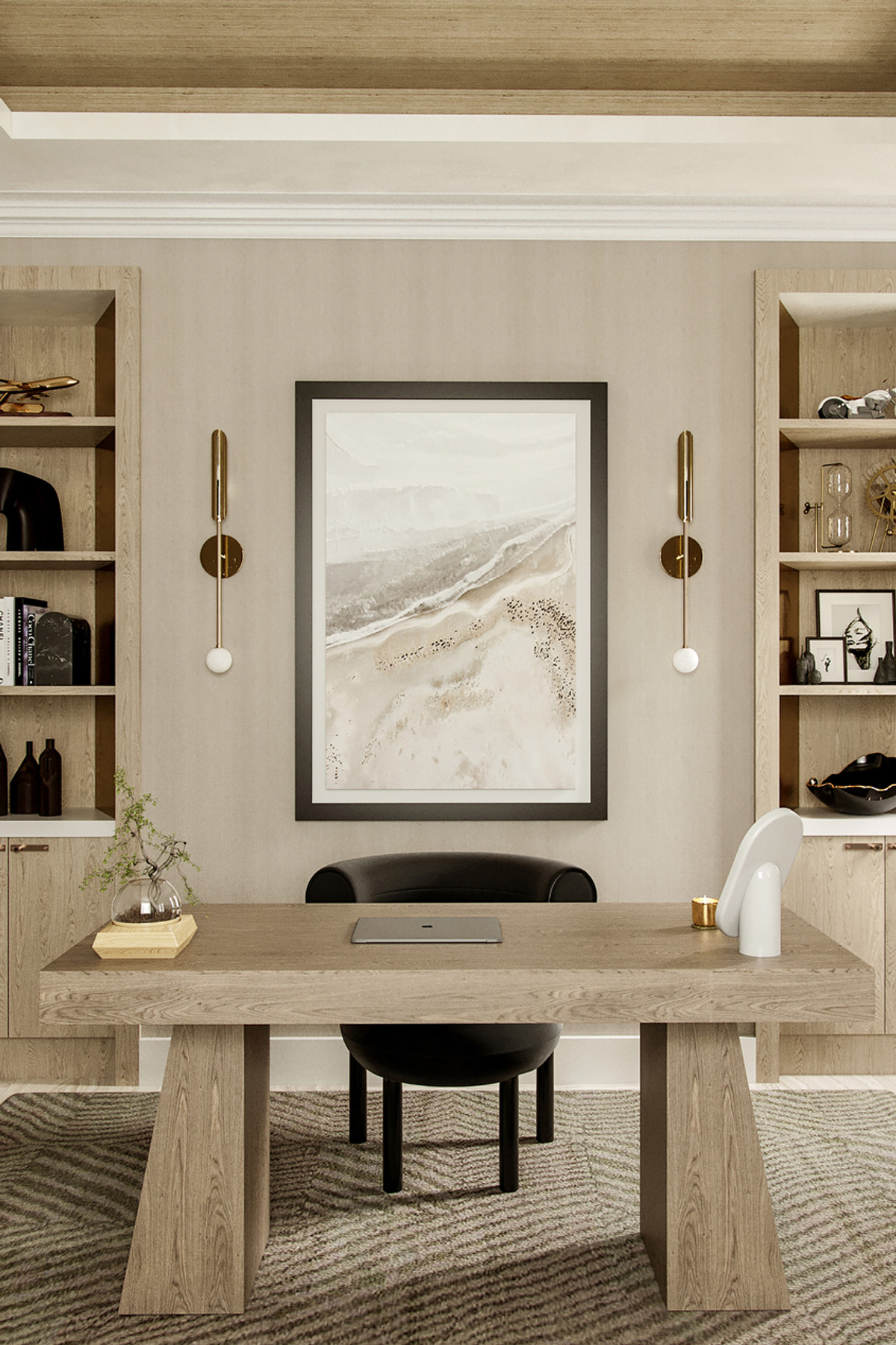 LP Residence Custom Home Office