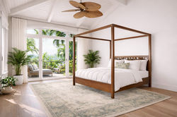 Jamieson Furniture Tropical Leaf Poster Bed