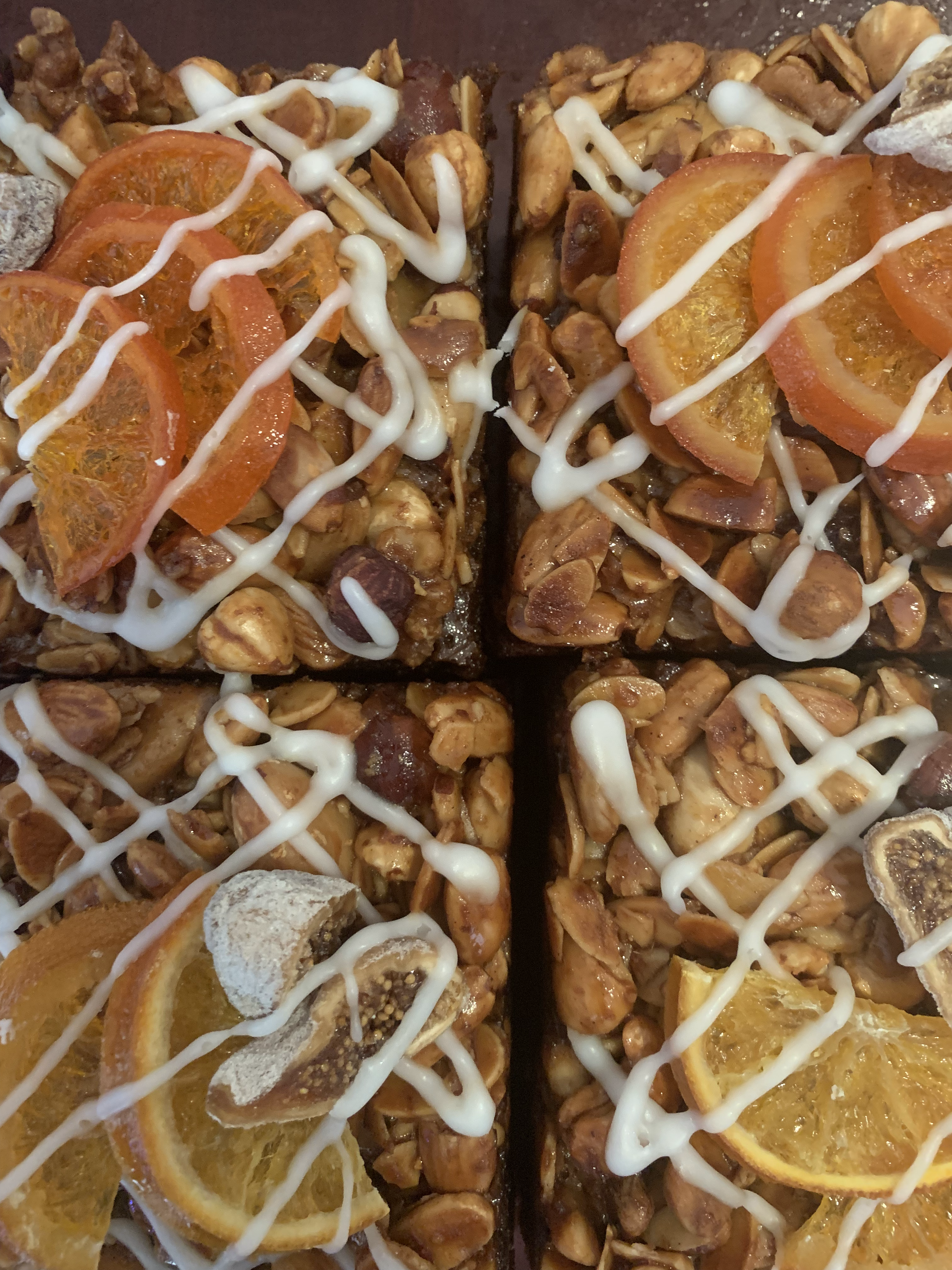 Square Christmas cake