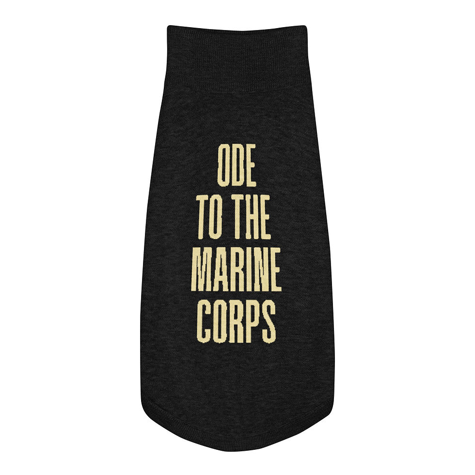 Thumbnail: Ode to the Marine Corps Knitted pet sweater