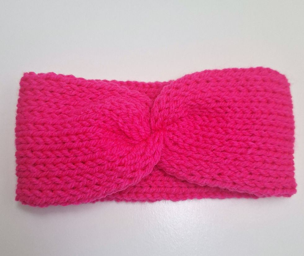 Thumbnail: Fucshia Baby and Children knitted ear warmers 