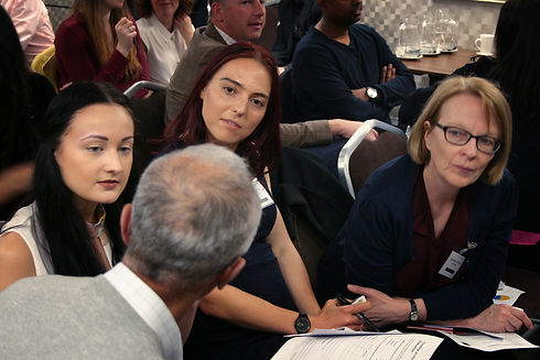 Participants during our drama based active bystander training