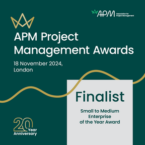 Iconic Project Management is a Finalist for APM SME of the Year!
