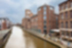 A historic wharf building has been converted to apartments