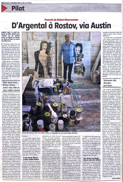 Portrait de Robert Bourasseau d'Argental à Rostov, via Austin, succès mondial pour un peintre bo