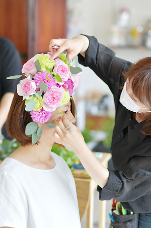 花美フラワーメイク写真