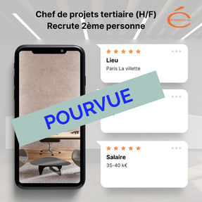 Chef de projets tertiaire (H/F)