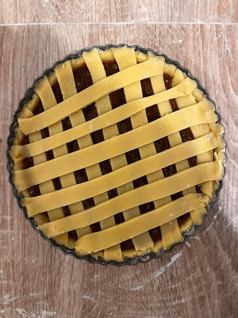 crostata di natale alla marmellata di mariah carey