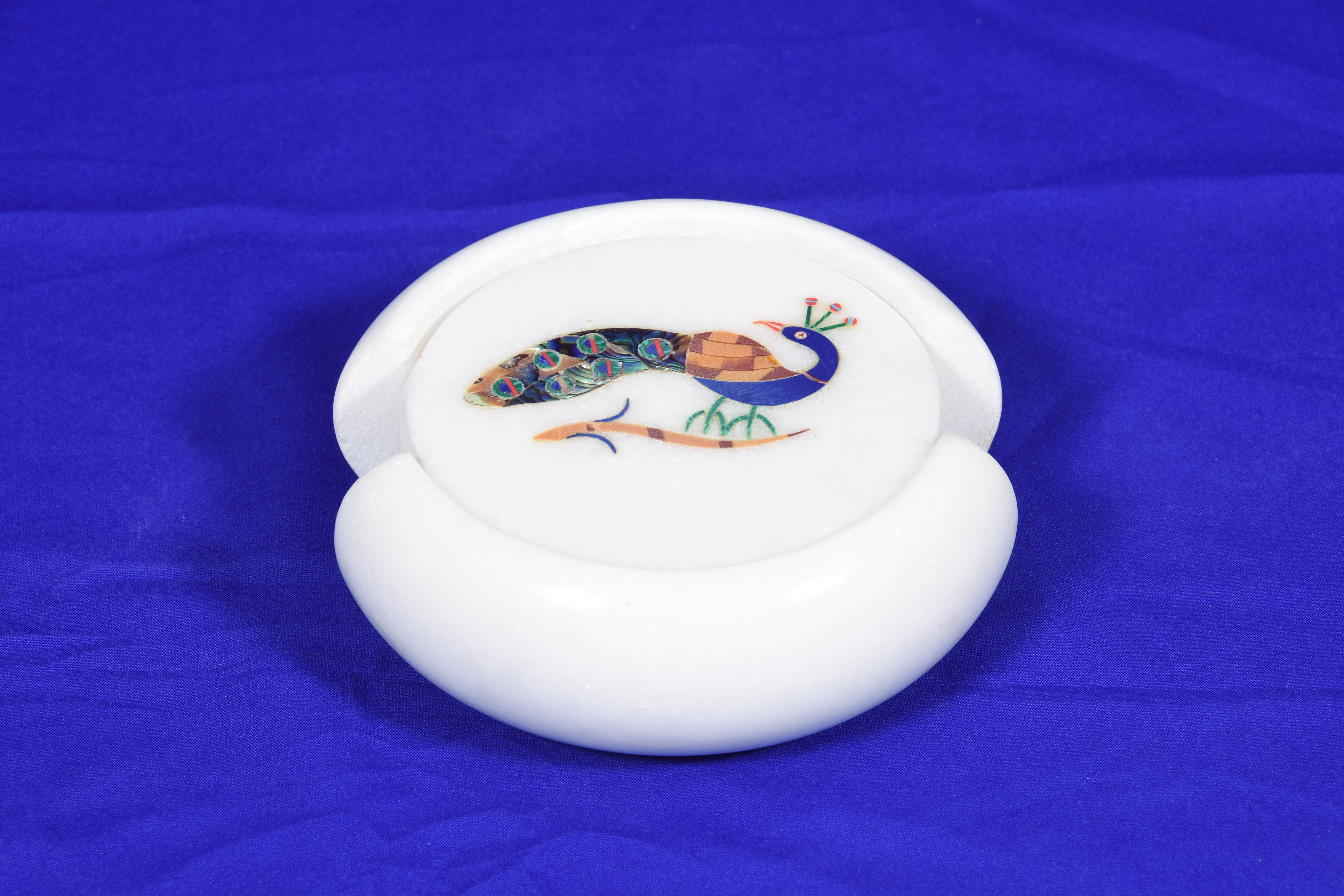 Peacock Coaster Set