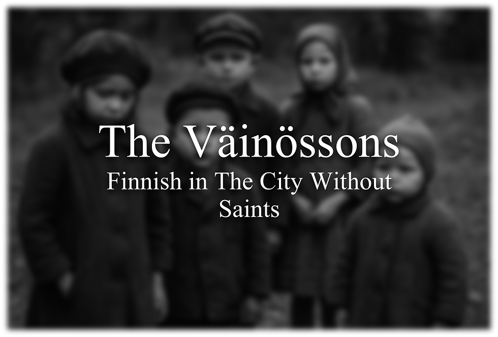 The Väinössons: Gael's Heritage, Why There’s Finnish in The City Without Saints