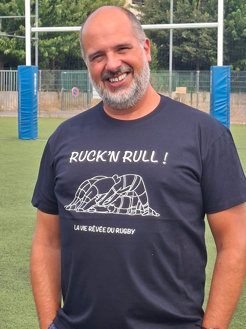 Miniature : T-shirt rugby "RUCK'N RULL"