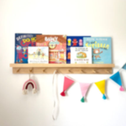 Ledge Shelf with Hooks