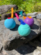 Thumbnail: Rubber Fetch/Tug Ball Toy