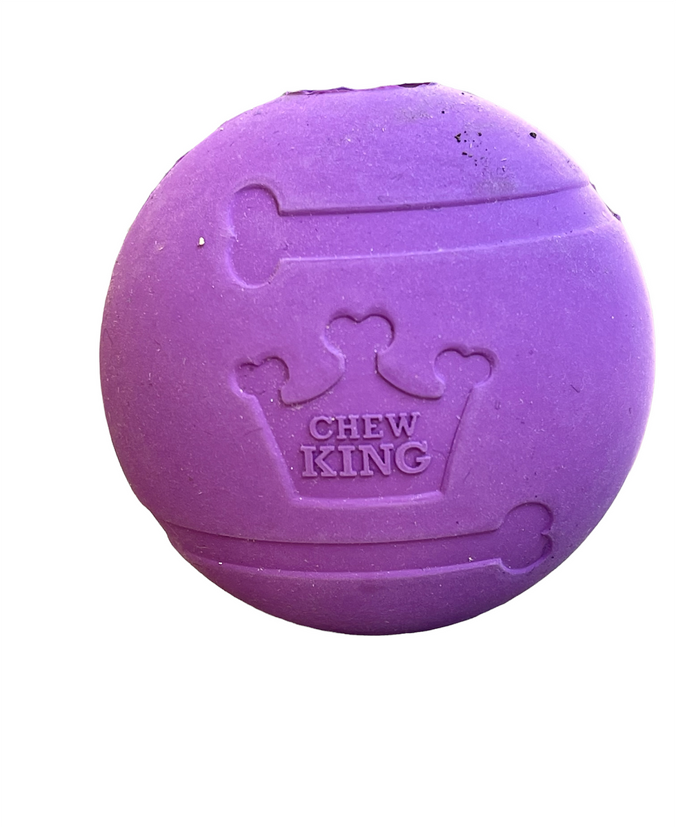 Thumbnail: Rubber Fetch/Tug Ball Toy