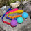 Thumbnail: Rubber Fetch/Tug Ball Toy