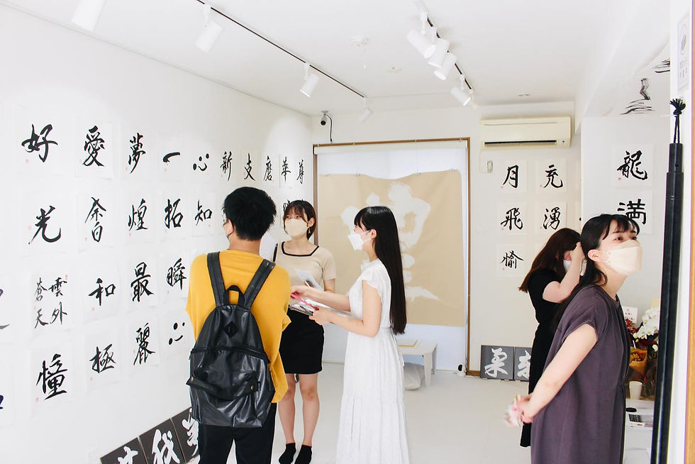 個展会場の様子